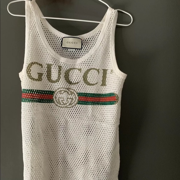 gucci mesh tank top